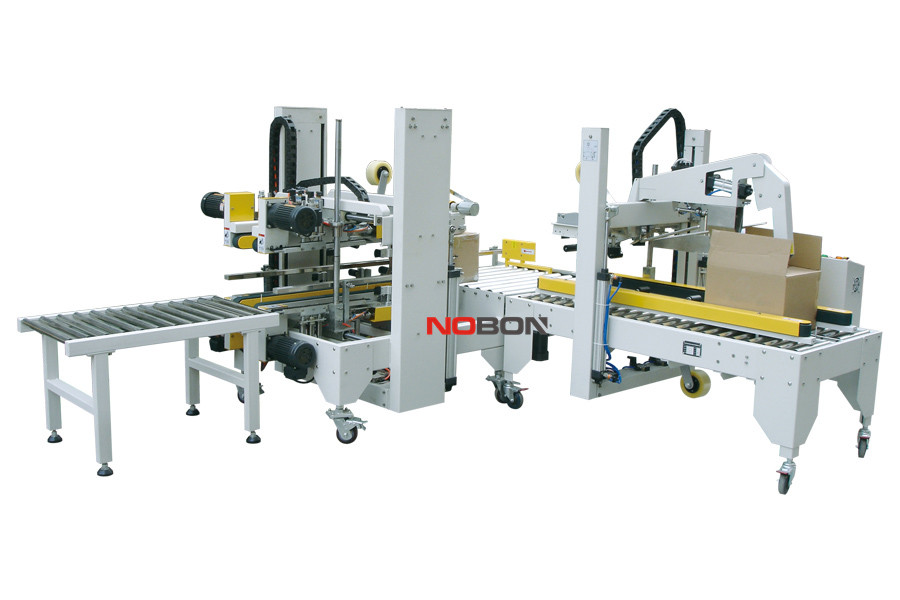 全自動折蓋封箱機配套角邊封箱機